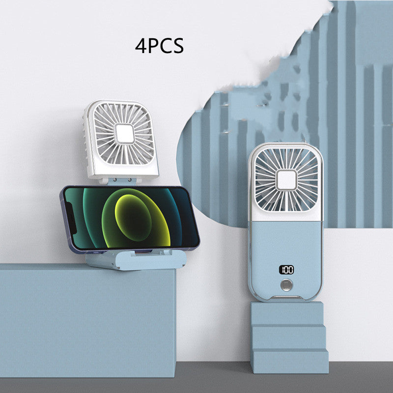 Folding Portable Digital Display Handheld Small Fan.